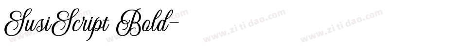 SusiScript Bold字体转换